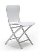 Krzesła - D2 Zac Krzesło składane 45x52 cm, białe 25385  - miniaturka - grafika 1