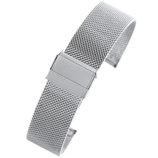 Bransoleta - siatka mesh PACIFIC - PVD silver - 20mm gr. 1,8mm - Akcesoria do zegarków - miniaturka - grafika 1