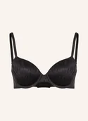 Biustonosze - Calvin Klein Biustonosz Usztywniany Sheer Marquisette schwarz - miniaturka - grafika 1