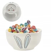 Miseczki i talerzyki dla dzieci - MISECZKA PORCELANOWA 480 ML USZY ZAJĄCA Z BUŹKĄ NA DNIE DLA DZIECI - miniaturka - grafika 1