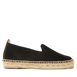 Espadryle Manebi Suede Flat Espadrilles Czarny - Espadryle damskie - miniaturka - grafika 1