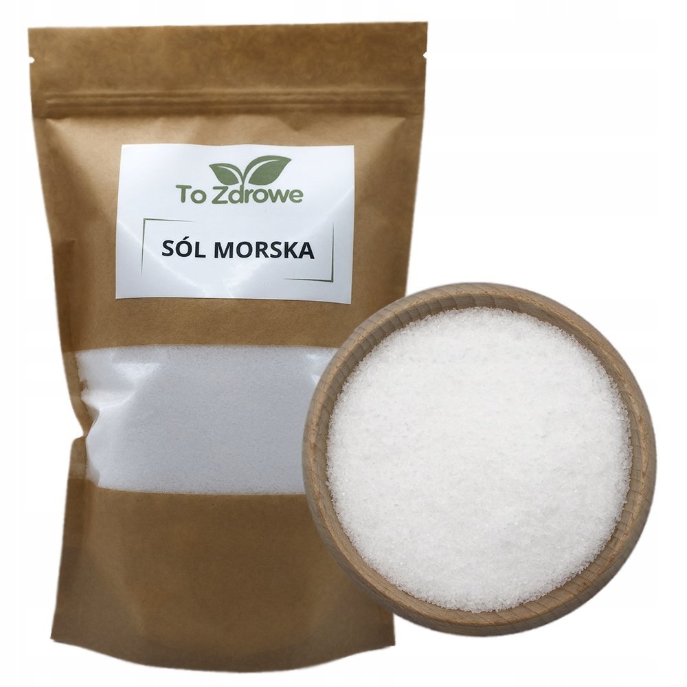SÓL MORSKA 1kg drobna jodowana PREMIUM| To Zdrowe