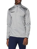 Bluzy męskie - Uhlsport mężczyzn Goal 1/4 Zip Top, szary 100516405 - miniaturka - grafika 1
