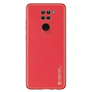 Dux Ducis Yolo eleganckie etui pokrowiec ze skóry ekologicznej Xiaomi Redmi 10X 4G / Xiaomi Redmi Note 9 czerwony - Etui i futerały do telefonów - miniaturka - grafika 1