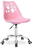 Krzesła obrotowe dla dzieci - Różowy Dziecięcy Fotel Obrotowy G1-H35 - miniaturka - grafika 1