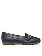 Mokasyny damskie - Geox Mokasyny D Annytah Moc D84BMA 00046 C4002 Granatowy - miniaturka - grafika 1