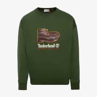 TIMBERLAND BLUZA NEW BOX FIT BADGE CREW NECK - Timberland - Bluzy męskie - miniaturka - grafika 1