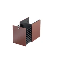 Szafki łazienkowe - Szafka łazienkowa pod blat z koszem na pranie Oristo Siena 40 cm czerwony mat OR45-SN1S-40-19 - miniaturka - grafika 1
