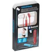 Słuchawki - Grundig Słuchawki douszne z adapterem Bluetooth czerwone - miniaturka - grafika 1