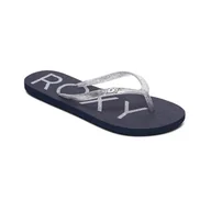 Klapki i japonki damskie - Damskie Japonki ROXY VIVA SPARKLE SNDL ARJL100873-NVY – Granatowy - miniaturka - grafika 1