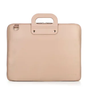 Torba na laptopa 15” z imitacji skóry beżowa - Torebki damskie Torba na laptopa 15” z imitacji skóry beżowa - Torebki damskie - miniaturka - grafika 1