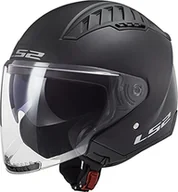 Kaski motocyklowe - LS2, Kask jet, czarny mat, rozmiar XS - miniaturka - grafika 1