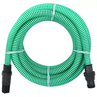 Węże ogrodowe i zraszacze - vidaXL Wąż ssący ze złączami z PVC 7 m 22 mm zielony 151071 - miniaturka - grafika 1