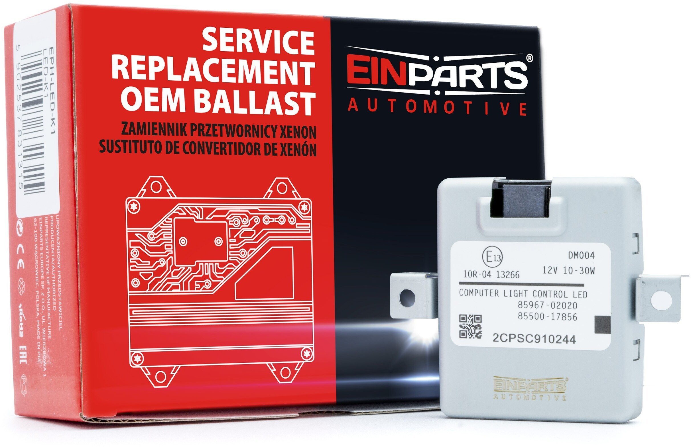 Przetwornica Einparts Automotive EINPARTS PRZETWORNICA XENONOWA 35W DO LEXUS IS350 2014-2017 Z HOMOLOGACJĄ