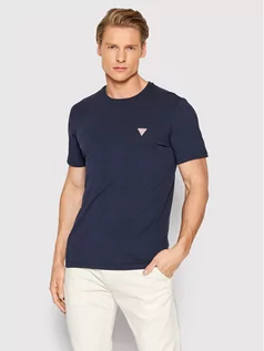 Koszulki męskie - GUESS T-Shirt U2RM00 KB1I1 Granatowy Slim Fit - grafika 1