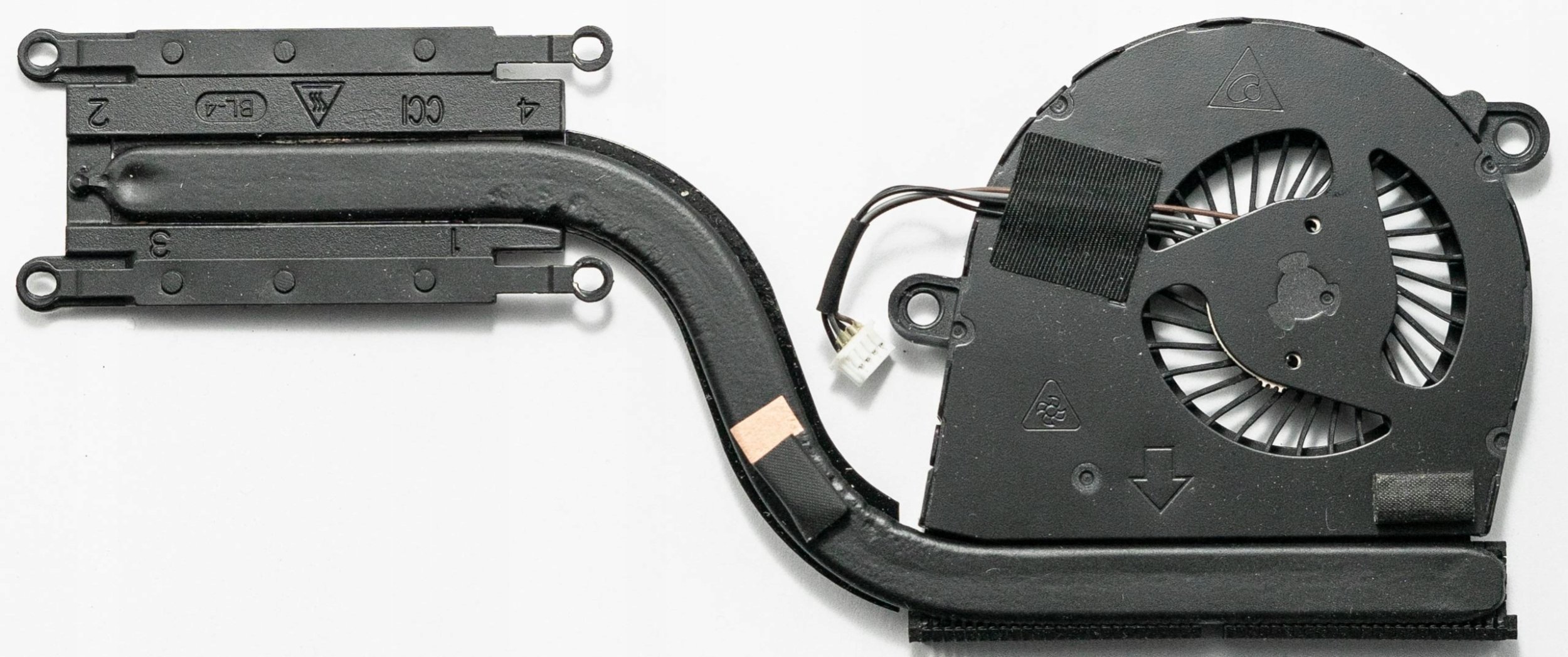Dell CPU heatsink and fan assembly