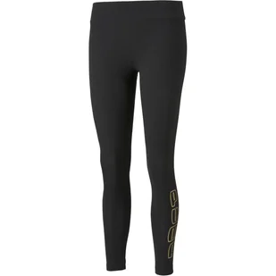 Legginsy damskie Puma HOLIDAY czarne 58955201-S - Legginsy - miniaturka - grafika 1