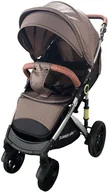 Wózki dziecięce - Nowoczesny Wózek Spacerowy SUMMER BABY Sempre BRĄZOWY - miniaturka - grafika 1