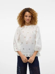 Vero Moda Bluzka w kolorze białym - Bluzki damskie - miniaturka - grafika 1