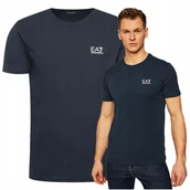 Koszulki męskie - EA7 koszulka meska emporio armani t-shirt meski granat małe logo piękna EA7 koszulka meska emporio armani t-shirt meski granat małe logo piękna XXL - miniaturka - grafika 1