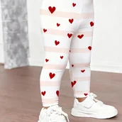 Spodnie i spodenki dla dziewczynek - TEMU Legginsy dla Maluchów z Uroczym Nadrukiem - Wygodne Rajstopy, Wygodne i Oddychające, Elastyczne, Odpowiednie na Wszystkie Pory Roku, Ubranie do - miniaturka - grafika 1