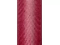 Pasmanteria - Party Deco Tiul gładki bordowy - 15 cm x 9 metrów - 1 szt. TIU15-082 - miniaturka - grafika 1