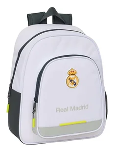 Safta REAL MADRID EQUIPATION 25/26 - Plecak dziecięcy, idealny dla dzieci w różnym wieku, wygodny i wszechstronny, jakość i wytrzymałość, 28 x 10 x 34 mm, biała, M, Casual - Plecaki szkolne i tornistry - miniaturka - grafika 1