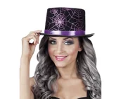 Dodatki do strojów karnawałowych - GoDan Kapelusz, pajęczyna, czarna, rozmiar uniwersalny - miniaturka - grafika 1