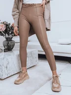 Spodnie damskie - Legginsy damskie STRIKE beżowe Dstreet UY1115-L/XL - miniaturka - grafika 1