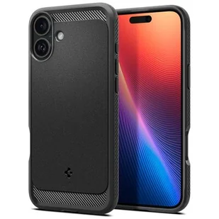 Spigen Rugged Armor Mag Magsafe do iPhone 16 Matte Black - Etui i futerały do telefonów - miniaturka - grafika 2