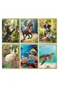 Zeszyty szkolne - Zeszyt A5/16K kratka Animals (20szt) - miniaturka - grafika 1