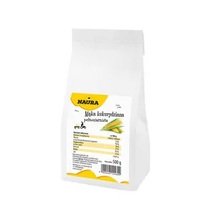 Mąka kukurydziana pełnoziarnista 500 g - Mąka - miniaturka - grafika 1