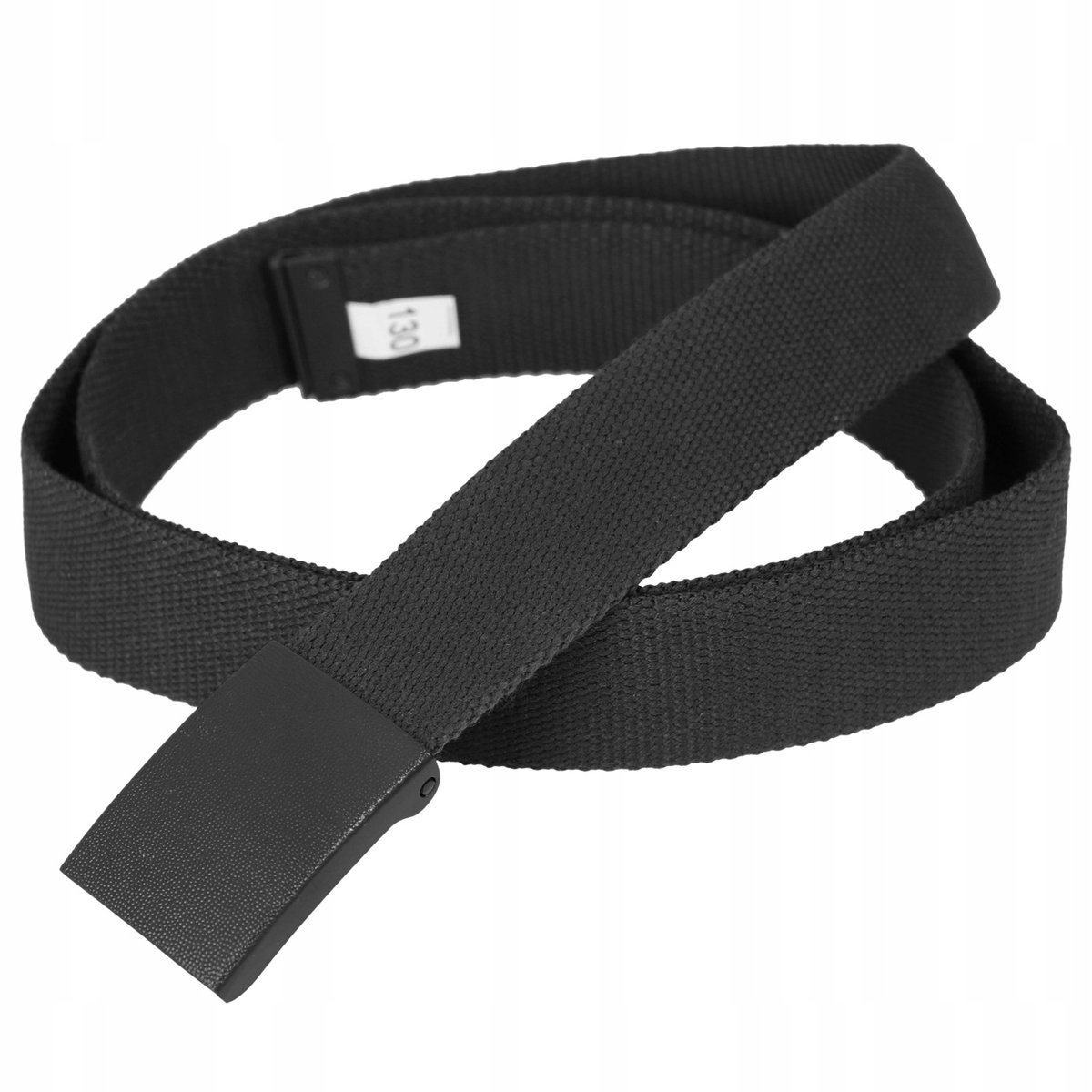 Pasek Męski Wojskowy BW BUNDESWEHR MFH 130cm Klamra Zaciskana Czarny