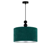 Lampy sufitowe - Duolla - Żyrandol na lince LYON 1xE27/15W/230V śr. 40 cm zielony - miniaturka - grafika 1