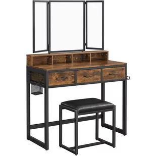 Toaletka kosmetyczna lustrem LOFT - Toaletki - miniaturka - grafika 1