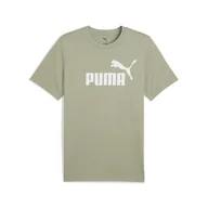 Koszulki sportowe męskie - Męska koszulka ESS z logo No. 1 PUMA Lux Army Green - miniaturka - grafika 1
