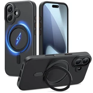 Etui TECH-PROTECT MagRing MagSafe do Apple iPhone 17 Czarny Mat - Etui i futerały do telefonów - miniaturka - grafika 1