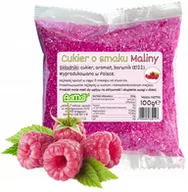 Cukier i słodziki - Cukier Kolorowy Do Waty Cukrowej Malina Różowy 100g Saszetka Malinowy - miniaturka - grafika 1