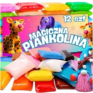 PLASTELINA POLIMEROWA PIANKOLINA PIANKOWA MAGICZNA SENSORYCZNA 12SZT PIANKA - Masy plastyczne PLASTELINA POLIMEROWA PIANKOLINA PIANKOWA MAGICZNA SENSORYCZNA 12SZT PIANKA - Masy plastyczne - miniaturka - grafika 1