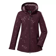 Kurtki damskie - Killtec Damska kurtka softshell z odpinanym kapturem KOW 34 WMN SFTSHLL JCKT, śliwkowa, 38, 38638-000 - miniaturka - grafika 1