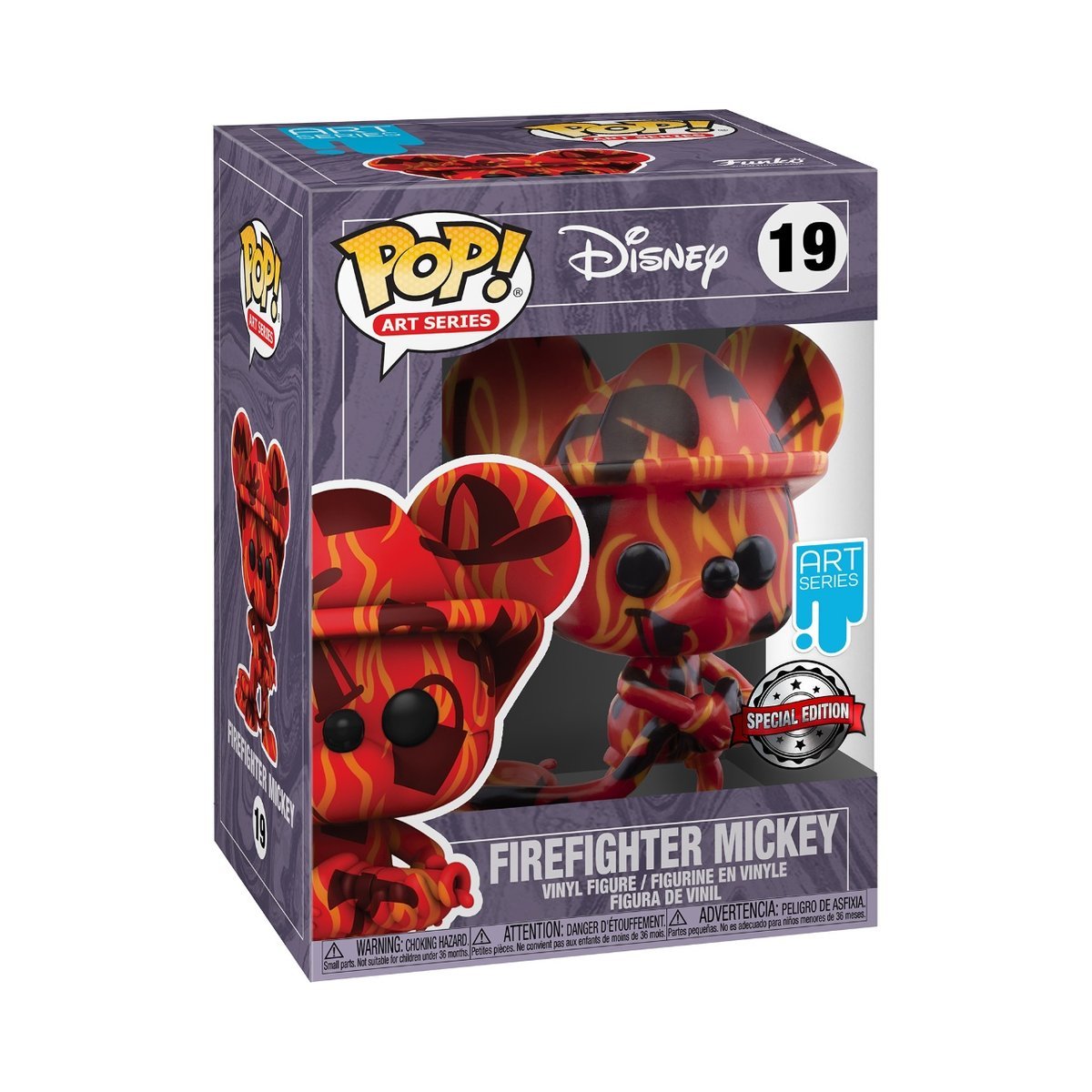Funko POP! Art Series, figurka kolekcjonerska, Firefighter Mickey, Specjalna Edycja, 19