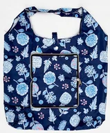 Torebki damskie - Torba Składana Eko Portfel Na Zakupy Granat Rośliny - miniaturka - grafika 1