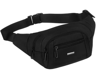 Saszetka nerka męska PETERSON cordura mała lekka na biodra lub przez ramię kieszonki czarna - Nerki Saszetka nerka męska PETERSON cordura mała lekka na biodra lub przez ramię kieszonki czarna - Nerki - miniaturka - grafika 1