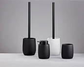 Akcesoria do wc - Kleine Wolke Bonny Szczotka WC ze stojakiem czarny - miniaturka - grafika 1