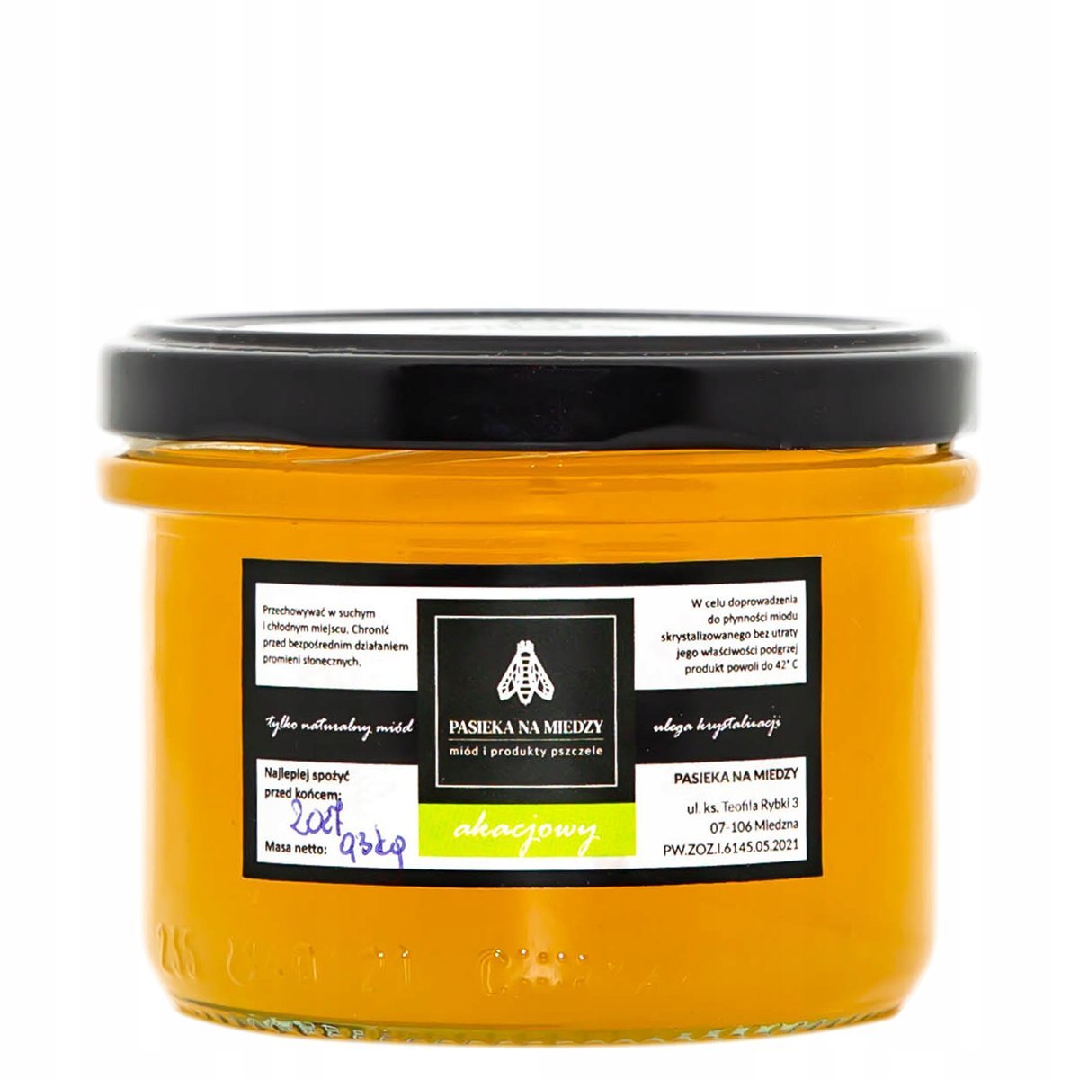 Miód akacjowy 300g Naturalny miód Polski produkt