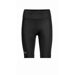 Damskie spodenki rowerowe Jack Wolfskin MOROBBIA PADDED SHORTS W black - S - Spodnie rowerowe - miniaturka - grafika 1