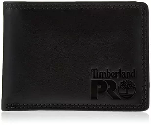 Timberland PRO Męski skórzany portfel RFID z odpinanym klapką, kieszonką na karty, portfel, czarny/brandy, jeden rozmiar - Portfele - miniaturka - grafika 1