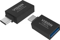 Adaptery i przejściówki - Vision TC-USBC3A/BL zmieniacz płci / kabli USB C USB 3.0 A Czarny TC-USBC3A/BL - miniaturka - grafika 1