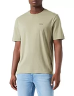 Koszulki męskie - BOSS T-shirt męski, Light/Pastel Green336, S - miniaturka - grafika 1