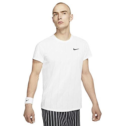 Nike Męski T-shirt M Nkct Chllngr Top Ss biały/(czarny) XL